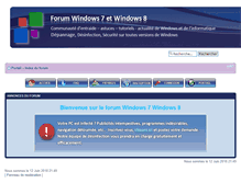 Tablet Screenshot of forum-windows7-windows8.fr